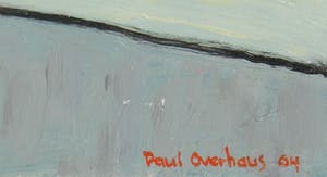Paul Overhaus - Olieverf op board, Station - Ingelijst kopen? Bied vanaf 50!