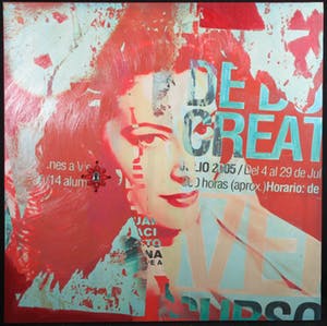 Karin Vermeer - Gemengde techniek op doek, Ava Gardner I (Groot) kopen? Bied vanaf 50!