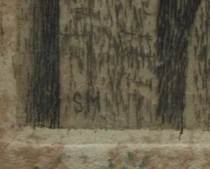 Sal Meijer - Ingelijste ets , Gracht in Amsterdam , Reguliersgracht ? – Nr. 17 kopen? Bied vanaf 25!