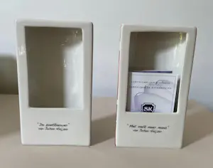 Plateelbakkerij Schoonhoven - Kunstaardewerken Suiker en melkhouder ontwerp Johan Huijzer kopen? Bied vanaf 28!