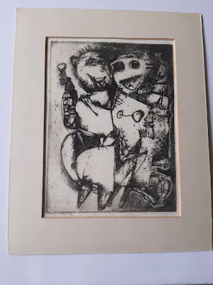 Hans van Draanen - Ets, zonder titel. kopen? Bied vanaf 25!