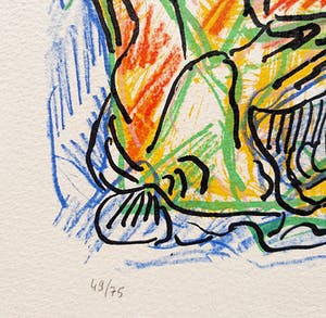 Jean-Paul Riopelle - Poison Ivy, litho (netjes ingelijst) - Laatste keer! kopen? Bied vanaf 295!