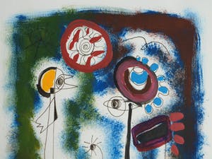 Jasper Banen - Gemengde techniek , “Hemelfamilie” – gesigneerd & ingelijst – 2005 kopen? Bied vanaf 45!