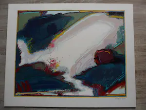 Huibert van Dorp - zeefdruk op karton in perfecte conditie 22/50 kopen? Bied vanaf 35!