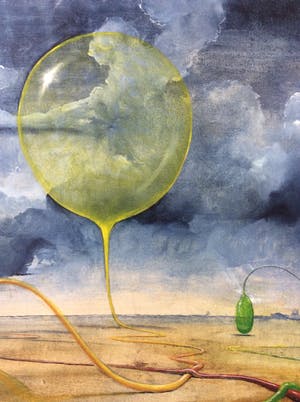 Hans Leyerzapf - Surrealistisch landschap kopen? Bied vanaf 85!