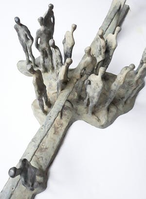 Ronald Tolman - Hommage aan Hannie Schaft, bronzen beeld (unica, zwaar en zeer groot) kopen? Bied vanaf 1850!