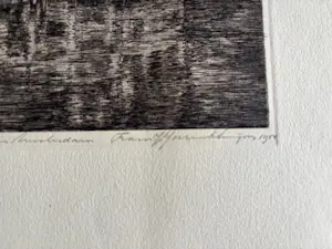 Frans IJserinkhuijsen - Schreierstoren te Amsterdam, 1950 kopen? Bied vanaf 35!