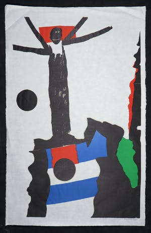 Jef Diederen - Houtsnede, Black Saint kopen? Bied vanaf 1!