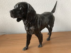 Brons (Onbekend) - Zwaar beeld GOLDEN RETRIEVER - 7 kg. kopen? Bied vanaf 65!