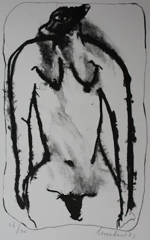 Lucebert - Litho met gedicht: Incarnatie - 1982 kopen? Bied vanaf 159!