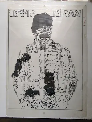 Henk van der Vet - Lithoplaat voor afdruk Karel Appel kopen? Bied vanaf 1!