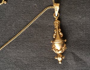 14K Goud - hanger aan 14 karaat geelgouden collier kopen? Bied vanaf 25!
