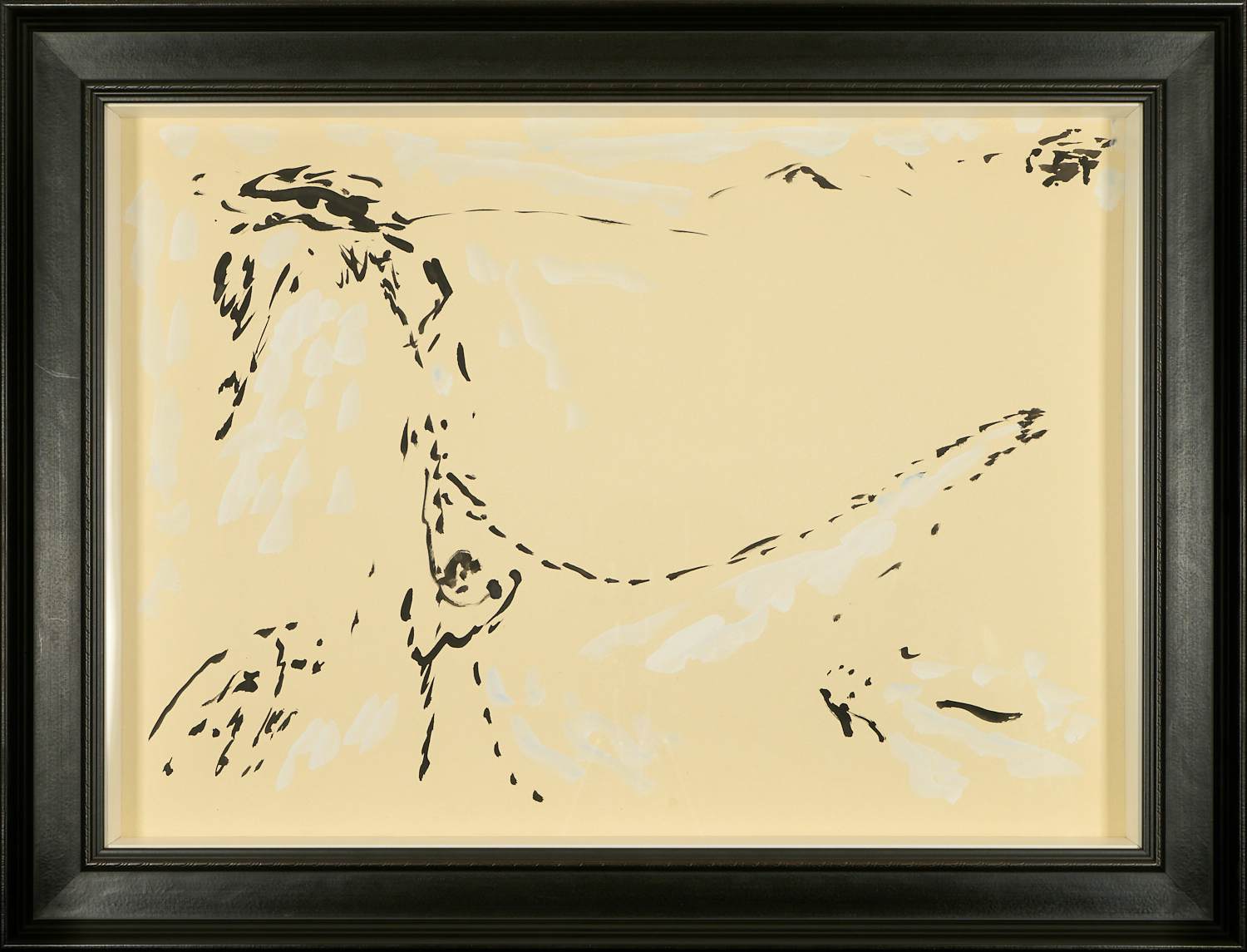 Asger Jorn - Originele Gouache - in prachtige houten lijst kopen? Bied vanaf 6900!