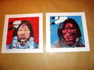 Espen Hagen - LOT van TWEE Zeefdrukken van ESPEN HAGEN verkocht voor € 45!