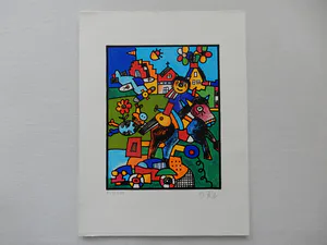 Otmar Alt - Die Reise nach Kevelaer, Originalgrafik in 9 Farben, signiert kopen? Bied vanaf 59!