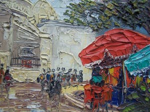 Niet of onleesbaar gesigneerd - Parijs Place du Tertre kopen? Bied vanaf 10!