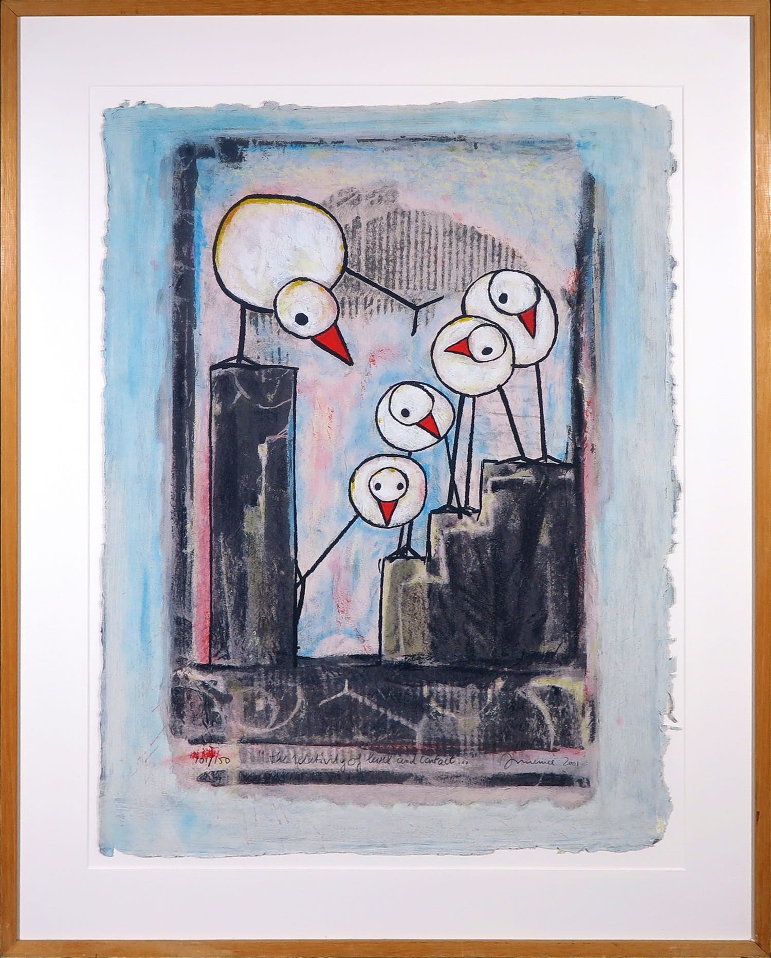 Hans Innemee - Zeefdruk, The relativity of level and contact... - Ingelijst kopen? Bied vanaf 150!