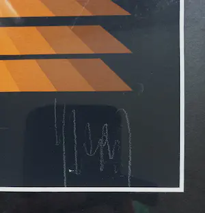 Jean Pierre Yvaral - Rayonette Orange, zeefdruk (mooi ingelijst) kopen? Bied vanaf 150!