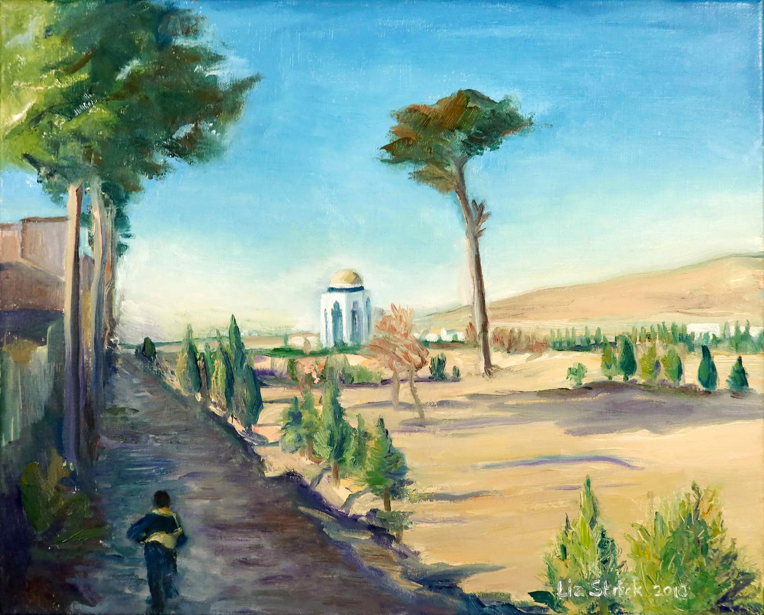 Liz Strick - Olieverf op doek, Herat kopen? Bied vanaf 1!