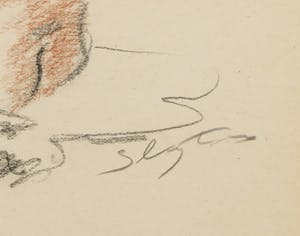 Jan Sluijters (jr.) - Tekening, Zittend naakt kopen? Bied vanaf 40!