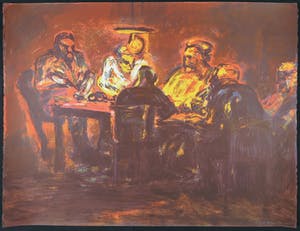 Luis Filcer - Zeefdruk uit de serie Vincent van Gogh, Aardappeleters kopen? Bied vanaf 1!