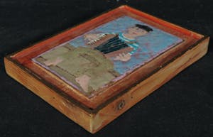 Go de Kroon - Emaille schildering, Man met accordeon kopen? Bied vanaf 120!