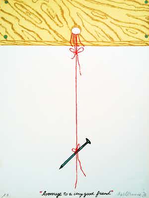 Mark Brusse - Hommage to a very good friend, litho verkocht voor € 45!