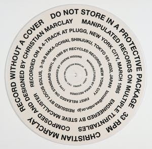 Christian Marclay - Record without a Cover - Re_issue Japan - Handgesigneerd kopen? Bied vanaf 1!
