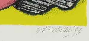 Corneille - Zeefdruk, Memoire de Bali III - Ingelijst kopen? Bied vanaf 120!