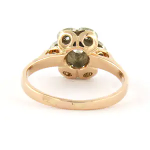 14k bicolour gouden ring met briljant geslepen diamant tot. 0.36ct – F/G - VS/SI kopen? Bied vanaf 510!