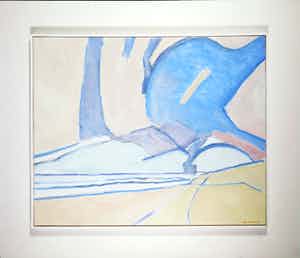 Paul Overhaus - Acryl op linnen, Zee - Ingelijst (Groot) verkocht voor € 100!