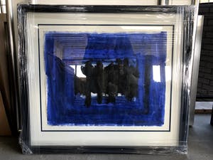Bram Bogart - Blue (gemengde techniek op papier) kopen? Bied vanaf 2500!