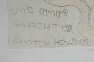 Anton Heyboer - Bijzonder werk, acryl met potlood kopen? Bied vanaf 125!