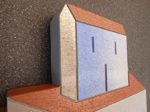 Niet of onleesbaar gesigneerd - Trompe-l'oeil (stenen kunstobject) voor aan wand. kopen? Bied vanaf 1!