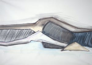 Niet of onleesbaar gesigneerd - Krijt en acryltekening, Zonder titel (Zeer Groot) kopen? Bied vanaf 1!