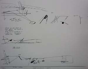 Auke de Vries - litho: ontwerp Maasbeeld (1982) kopen? Bied vanaf 75!