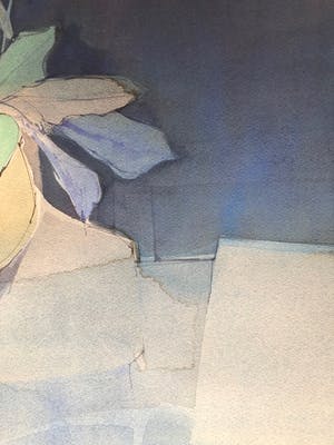 Jean Dechene - "Clematite" Aquarel op Papier. kopen? Bied vanaf 80!