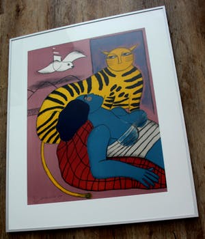 Corneille - Ingelijste litho - 1989 (nette lijst!) kopen? Bied vanaf 325!