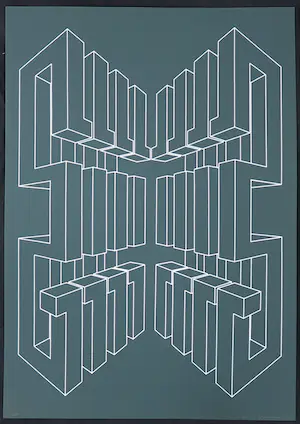 Harry Karssen - Lot van twee zeefdrukken, Z.T. Abstractie kopen? Bied vanaf 1!