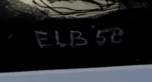 Jan Elburg - Ingelijste inkttekening: 'Figurengroep' - 1958 kopen? Bied vanaf 375!