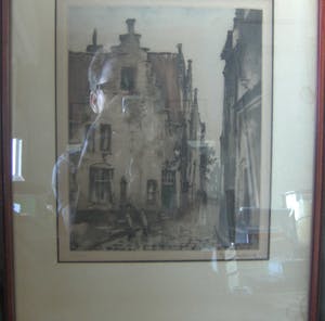 Roger Hebbelinck - trapjesgevel/steegje/twee wandelende personen kopen? Bied vanaf 45!