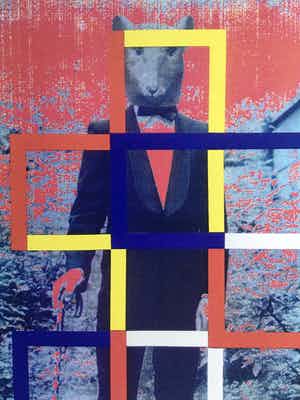 Woody van Amen - fraaie popart computerprint - 1990 verkocht voor € 45!