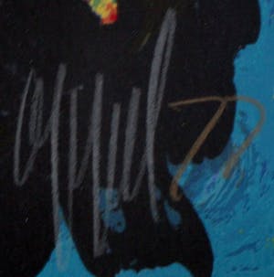 Buy Karel Appel - Ingelijste zeefdruk - 1977? Bid from 1150!