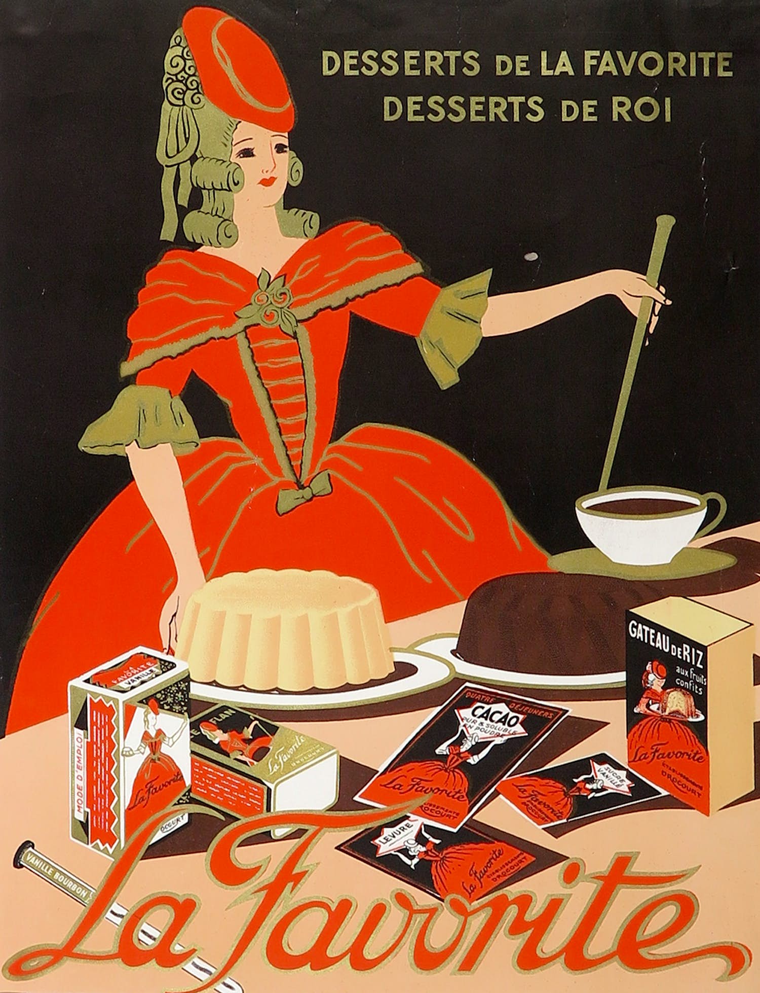 Niet of onleesbaar gesigneerd - Offsetlitho, Desserts de la favorite. Desserts de Roi kopen? Bied vanaf 1!