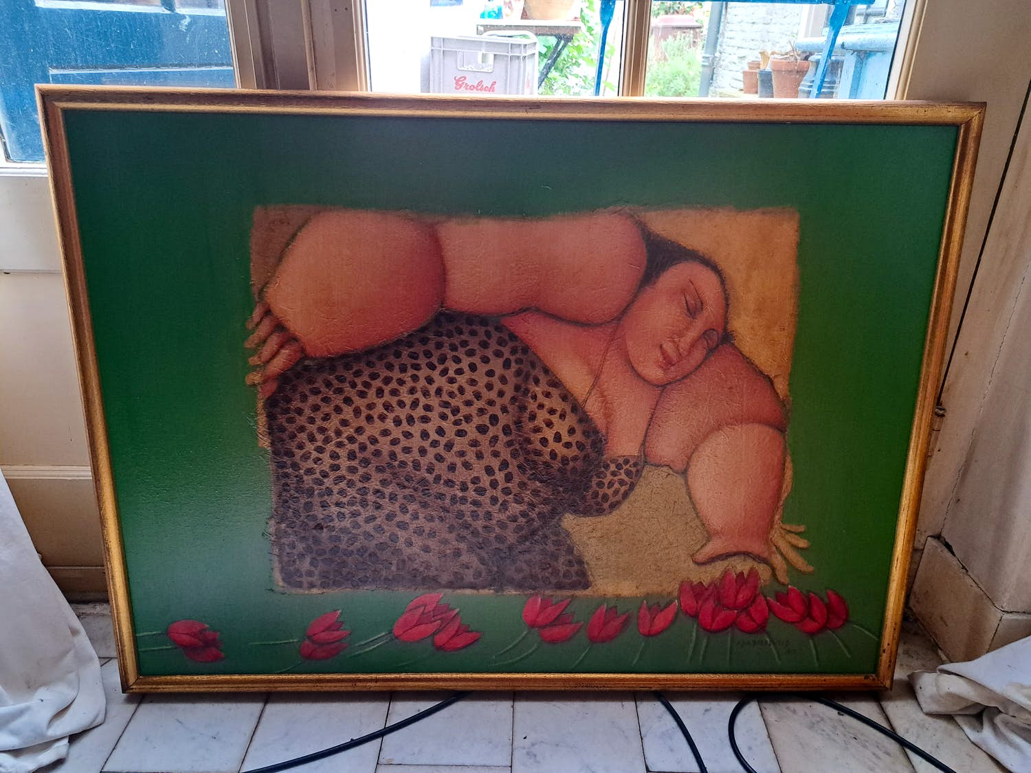Ada Breedveld - Vrouw met tulpen verkocht voor € 100!