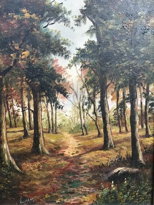 Niet of onleesbaar gesigneerd - Paadjes door het bos kopen? Bied vanaf 1!