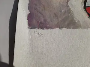 Peter Diem - Kleurenzeefdruk COW RED Hand gesigneerd. kopen? Bied vanaf 30!