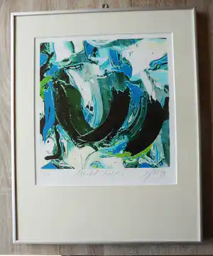 JAS - Zeefdruk-Mabel Violet - Ingelijst verkocht voor € 35!