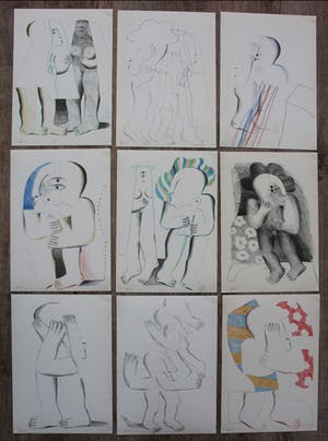 Horst Antes - litho: Dreiundsechzig offsets kopen? Bied vanaf 995!