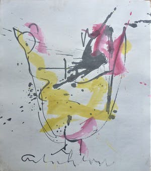 Anton Heyboer - De oervogel .Mooie sierlijke kleurige schildering . kopen? Bied vanaf 250!